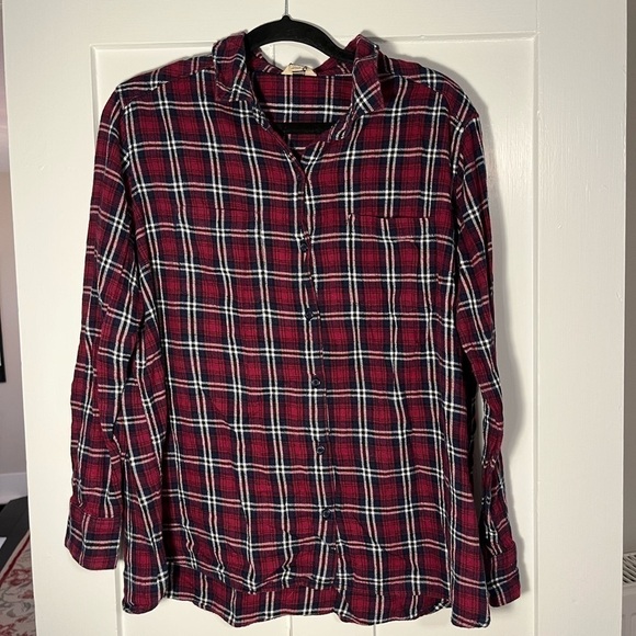 Woolrich Pink and Blue Button Down Collar Flannel XXL - Picture 1 of 4